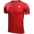 KELME Men's Athletic T-Shirt Short Sleeve - Running Quick Dry Crew Neck Tee - Dry-Fit Moisture Wicking Active Gym Workout