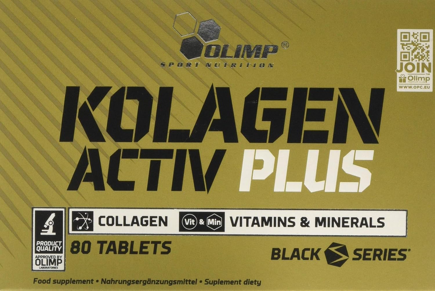 OLIMP SPORT NUTRITION Olimp Nutrition Kolagen Activ Plus, 80 Tablets, 1 kg, 80 count (Pack of 1)