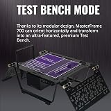 Cooler Master MasterFrame 700 Open Air ATX Case Tempered Glass VESA Mount Test view 4