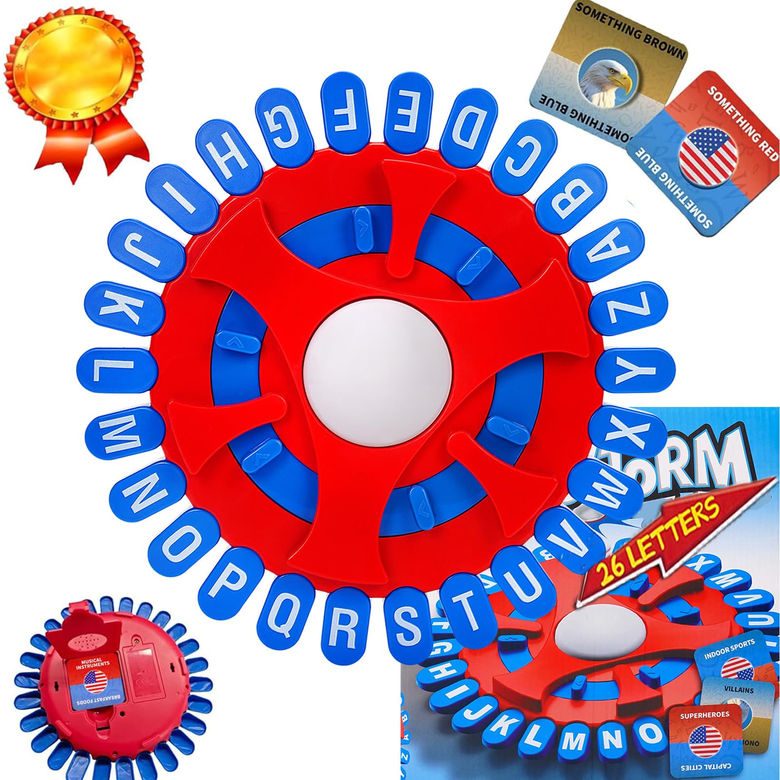 Photo 1 of ***HAS DAMAGES TO LETTERS T-Y*** WORDSTORM Quick Family Word Game | 144 Challenge Categories | Party Game for Adults, Teens & Kids