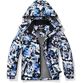 Spmor Boys Waterproof Ski Jacket Warm Winter Coat | Polyester shell, waterproof &amp; windproof. Elastic cuffs, sturdy zipper, 3 pockets. For skiing, snowboarding, hiking &amp; travel