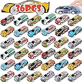 36 Pack Pull Back Toy Cars, Mini Die-Cast Race Cars
