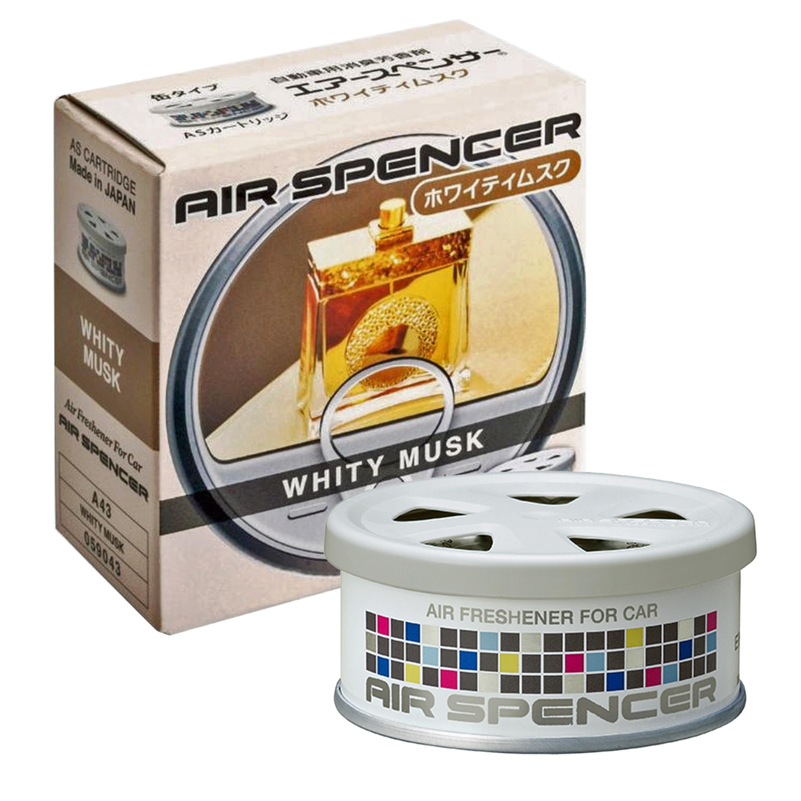 エアースペンサー(Air Spencer) 栄光社 車用 芳香消臭剤カートリッジ 置き型 詰め替え用 ホワイティムスク 40g A43商品画像