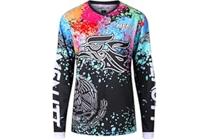 MENUTT Women Mountain Bike Shirts Long Sleeve Mexico MTB Off-Road Motocross Jersey Quick Dry&Moisture-Wicking