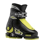 ROCES IDEA UP Adjustable Ski Boots for Kids &ndash; Youth &amp; Toddler Ski Boots with Single Buckle &ndash; Expandable Downhill Ski Boots for Growing Feet &ndash; Girls &amp; Boys Sizes