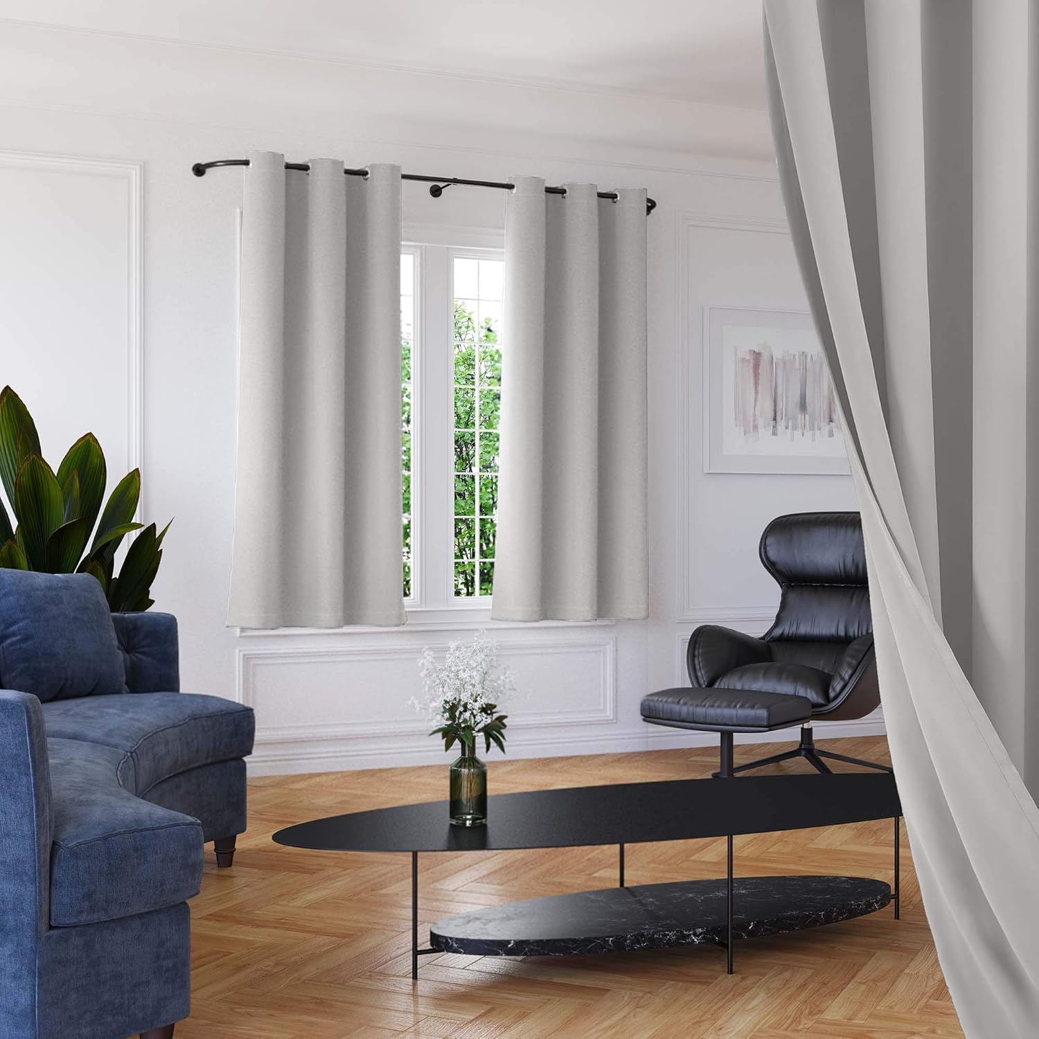 Roff Loff Bedroom Curtains 63 Inch Length Blackout Curtains Triple