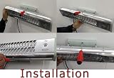 Qollection Quartz Wall Heater Bathroom Patio 600W/1200W 2 Settings Pull UK Plug view 3
