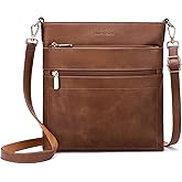 GAEKEAO Crossbody Bags for Women Trendy Vegan Leather Hobo Bag Shoulder Handbags Satchel Purse with Multi Zipper Pocket