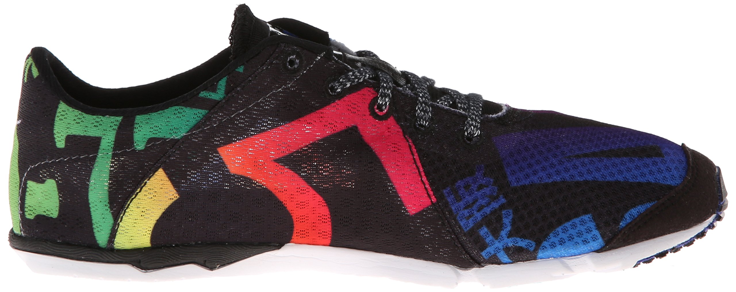 Mizuno Women's Wave Universe 5 Running Shoe,Black/White/Rainbow,8 B US on