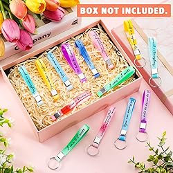 Fumete 24 Pcs Inspirational Keychains Gift for