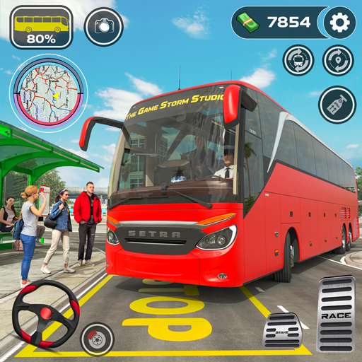 Moderner Stadtbus-Fahrsimulator Busspiele: Echte Offroad-Touristenbusfahrerspiele: Stadtpersonentransport VIP-Simulator 3D