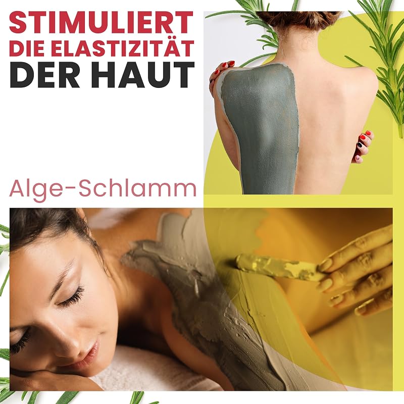 Meeresalgen Anti-Cellulite Schlamm: Bekämpft Cellulite und Hauterschlaffung. Straffender Effekt und sichtbare Ergebnisse. Professionelle SPA-Schlamm-Schockbehandlung - Ready To Use - 6000 g 6 kg