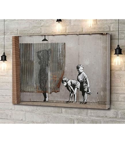 Banksy Style Star Wars Pulp Fiction Canvas Print – Framed Street Art, Multi-Color