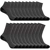 EverKnits 20 Pairs of Thin Crew Socks & Ankle Socks for Men/Women - Scene Switching Set Golden Combination in Bulk Value Pack