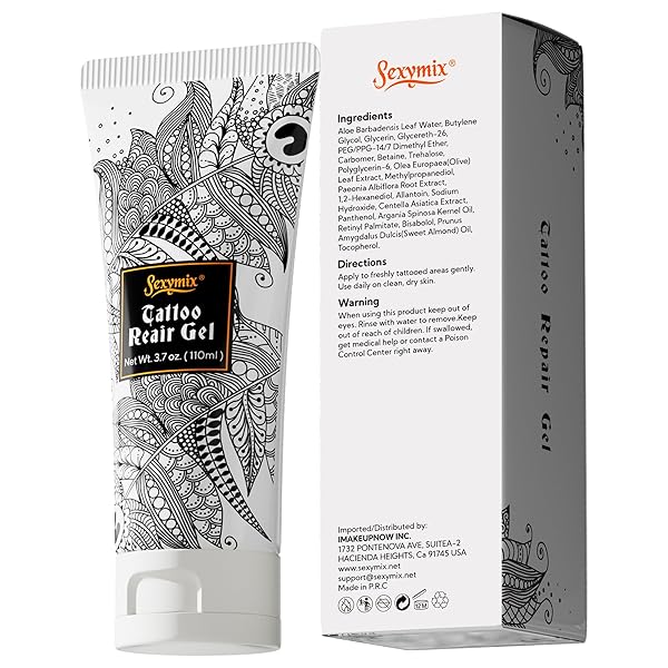 TATTOO AFTERCARE SOOTHING GEL, MOISTURIZER FOR FRESH TATTOO COOLING RELIEF SOOTHING TATTOO CARE WITH ALOE ALMOND REDUCE IRRITATION TATTOO HEALING CREAM