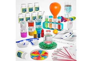 CI VETCH 240+ Lab Experiments Science Kit for Kids 4-6-8-12, STEM Educational Scientific Toys for Boys Girls with Lab Coat Scientist Costume & Goggle, Chemistry Set Birthday for Kids Boys Girls