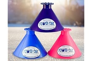 SCRAPER CONE®️ 3 Pack The Original Ice Scraper, Snow Removal Made in The USA Magical Frost Removal Funnel Shaped Cleaning Tool Car Windshield Deicer Magic Scrapers Instascrape Round Shovel Brush