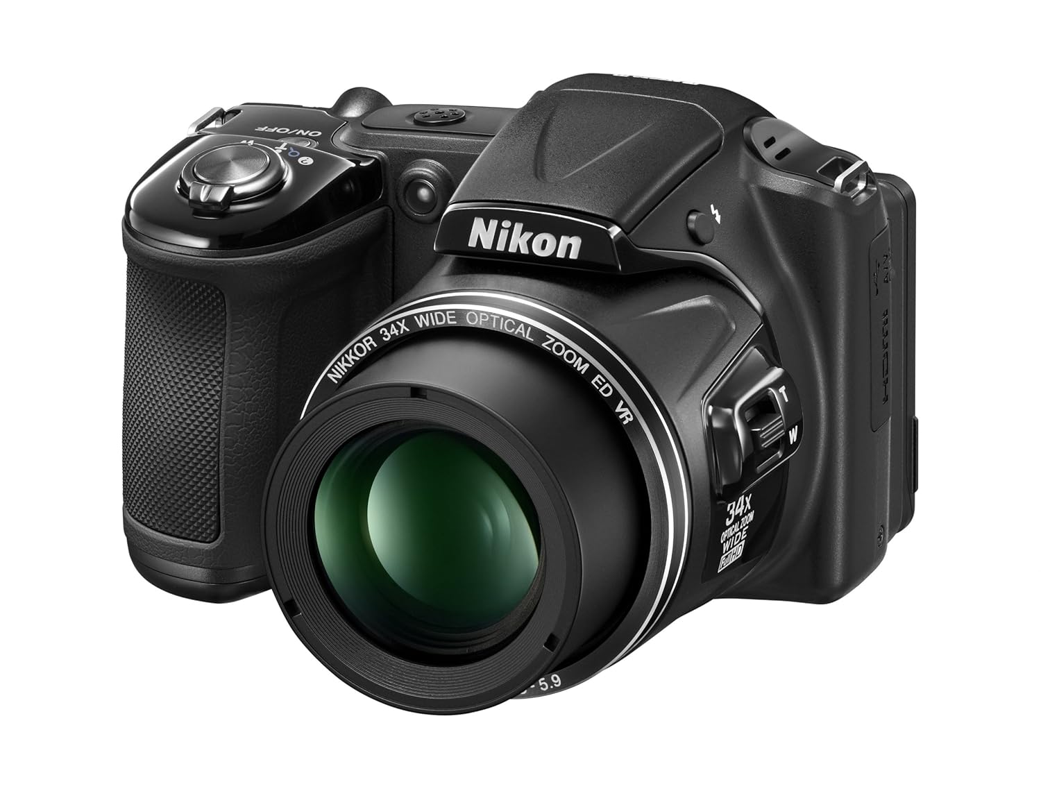 Amazon.com : Nikon COOLPIX L830 16 MP CMOS Digital Camera with 34x Zoom  NIKKOR Lens and Full 1080p HD Video (Black) (Discontinued by Manufacturer)  : Camera ...