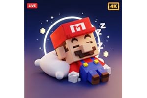 Sleepy Pixel Mario: Cozy Block Dreams Screensaver