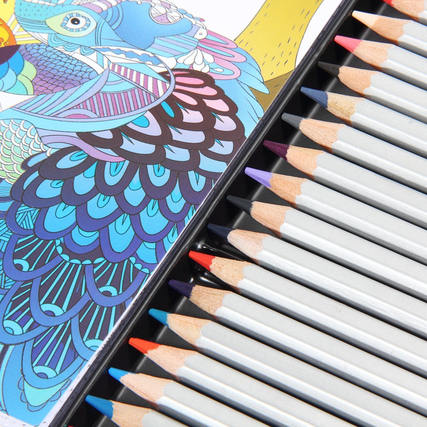 [Crayon de couleur] Ohuhu Bo te Métal 72 Couleurs Coloré Crayons Crayons de Coloriage Professionnel de Haute Qualité Art Dessin Crayons Crayons de