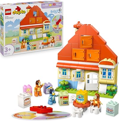 LEGO DUPLO Bluey Family House with Memory Game 10459 3+ Kids Toy