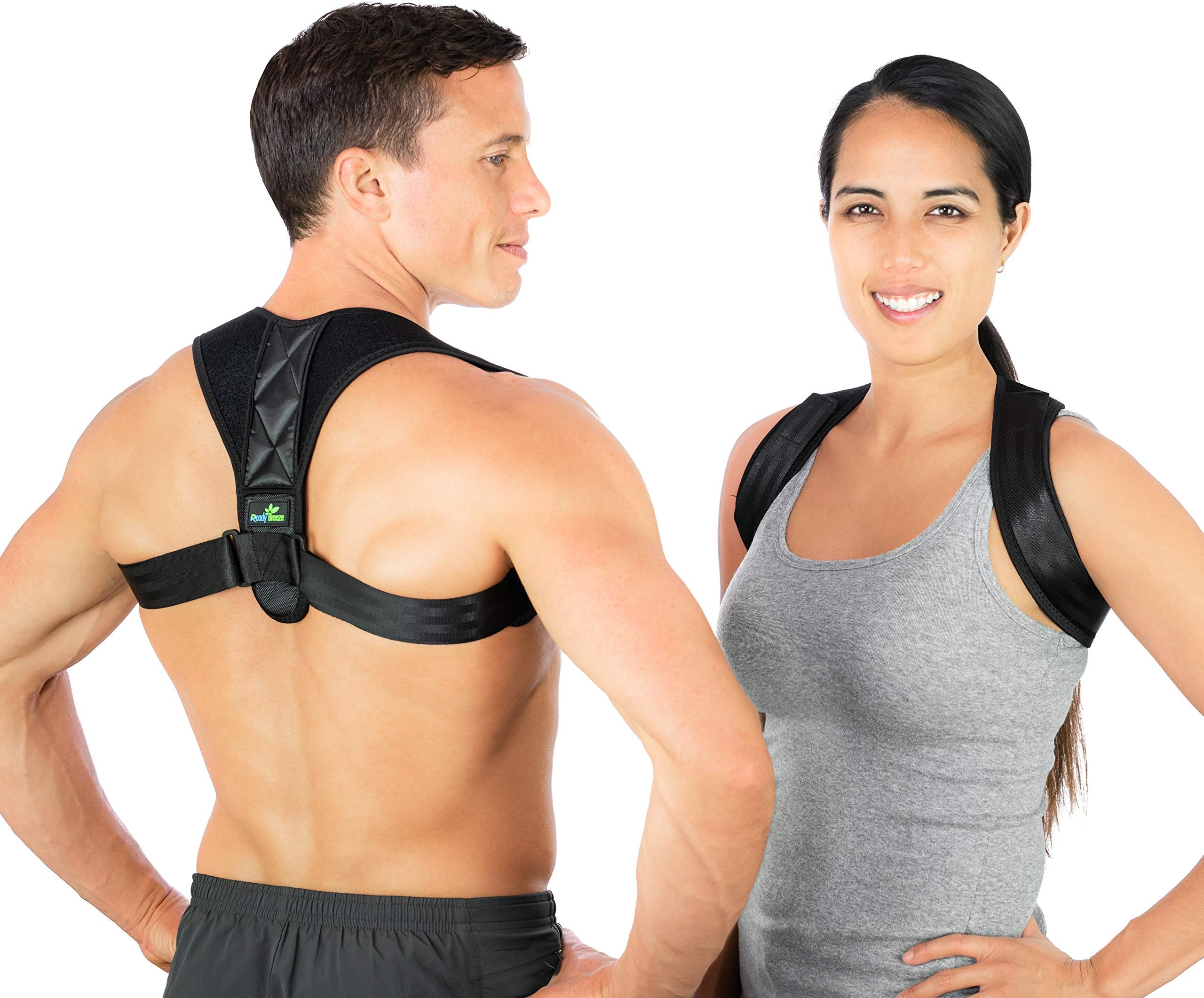 Durable One Size Fits All Back Posture Corrector for Men and Women | Upper Back Pain Relief | Perfect for Work & Exercise | FDA Approved