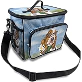 Basset Hound Dog Lunch Bag Lunch Box for Women,Leakproof Lunch Tote Large Capacity,Reusable Insulated Lunch Tote Bag,Keep Warm and Fresh,Cooler bag Lunch Container for Work/Office/Picnic/Travel
