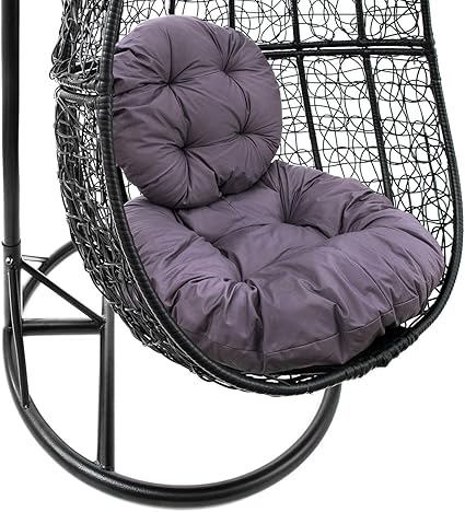 Sitz Und Ruckenkissen 127426 Jom Hangesessel Polyrattan Mit Gestell Hangestuhl Hangeschaukel Hangekorb Inkl