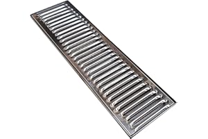 Rattleware Durable Stainless Steel Drip Tray – Heavy Duty Bar Drain Tray for Kegerator, Coffee Station, Kitchen Sink Organizer, Brushed Metal Spill Catcher for Home or Commercial Use (4.5"x15.5"x.5)