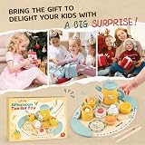Airlab Wooden Large Tea Set for Toddlers Daisy Design Safe Play Food view 8