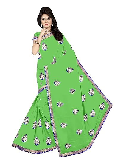 Winza Designer Womens Georgette Saree with Blouse