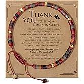 Rpplrten Appreciation Bracelet w/Heartfelt Card - Thank You Gift for Caregivers, Mentors & Life Blessings - Gemstone Keepsake for Grateful Hearts