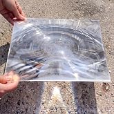 Saysurey Large Fresnel Lens, Acrylic Lens, 300 x 300mm, 600mm Focal Length | Magnifying Sheet Fire Starter for Solar Death Ray Solar Heating Oven Physics Experiment