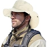 ZOORON Bucket Hat Wide Brim Boonie Hats Safari Hat for Hiking Fishing Outdoor