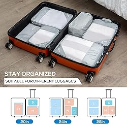 Compression Packing Cubes for Travel, 5 Set Packing