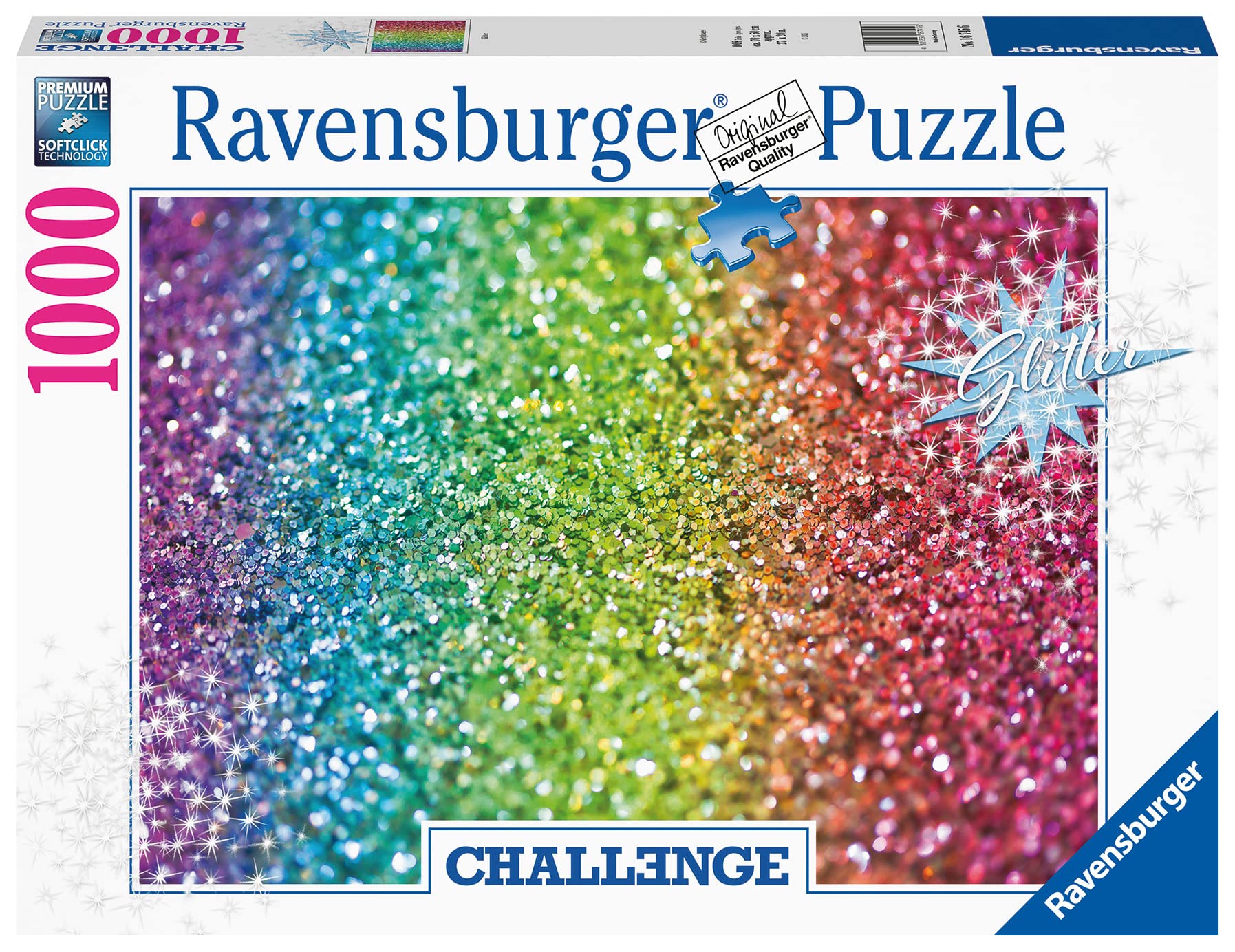 Ravensburger Challenge Glitter 1000 Piece Jigsaw Puzzle for Adults & Kids Age 12 Years Up