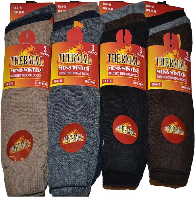 Islander Fashions Mens Thick Warm Thermal Socks Erwachsene Winter