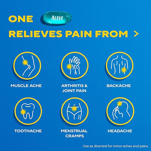 ALEVE LIQUID CAPSULES, NAPROXEN SODIUM CAPSULES 220 MG (NSAID), PAIN RELIEVER/FEVER REDUCER, FAST PAIN RELIEF, 120 COUNT