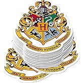 Harry Potter Hogwarts Crest Theme 50ct Vinyl Decals Stacked – Emblem & Four House Shield Designs for Laptop, Water Bottle, Scrapbooking, Tablet, Indoor & Outdoor