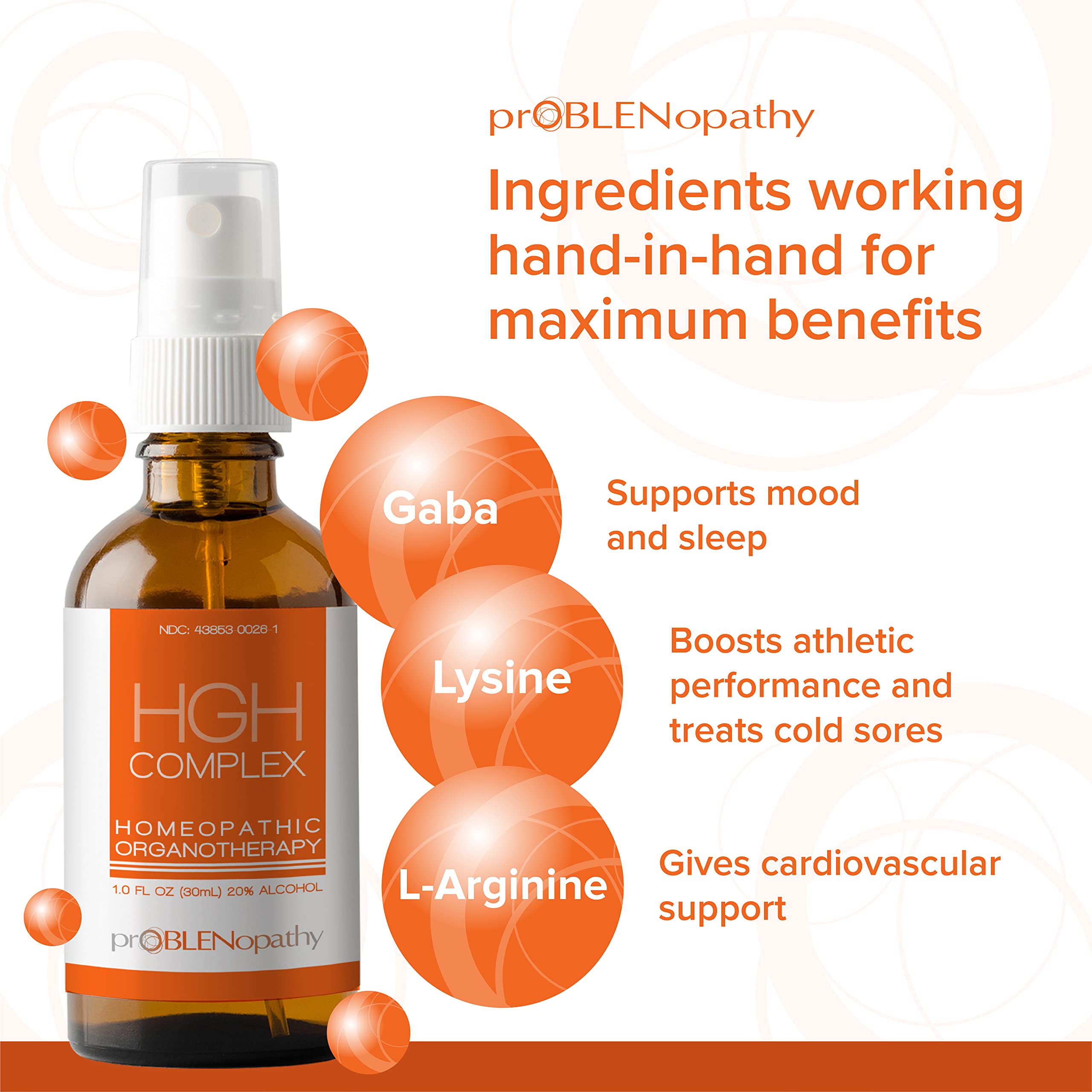 proBLENopathy HGH Supplement for Men & Women Liquid Oral Spray 1 fl oz (30 ml) – Rapid Absorption & Easy to Use - Muscles Growth & Recovery - Natural Human Growth Hormone Supplement - 30 Day Supply