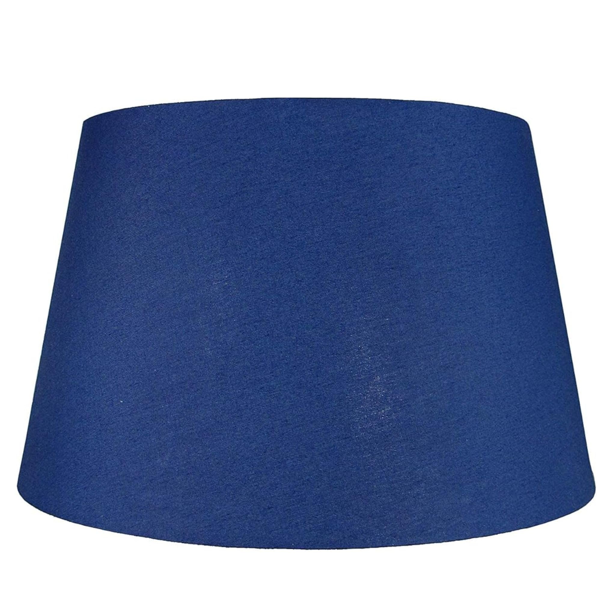 Cotton Drum Shade – Navy Blue, 10 inch Easy Fit ES/BC Shade for Living Rooms, Bedrooms, hallways and Kitchens, Pendant Lampshades or Shades for Table Lampss
