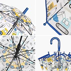 RONIARE Kids Umbrella Clear Bubble Umbrellas for