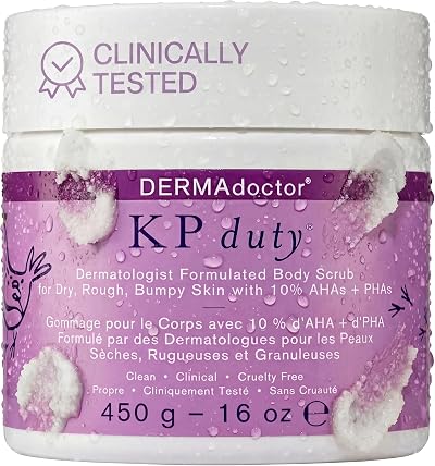 DERMAdoctor KP Bump Eraser Body Scrub 10% AHAs PHAs Keratosis Pilaris Dry Bumpy