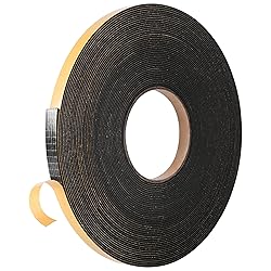 Self Adhesive Foam Tape Weatherstrip 1/2in x 1/16in