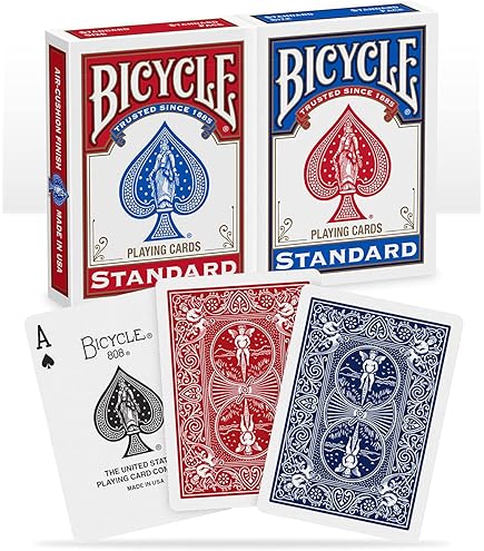Bicycle Standard Playing Cards - 9 Pack Red & Blue Decks