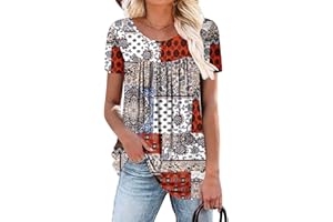BETTE BOUTIK Women's Summer Tunic Tops Flowy Flare Botton Down Shirts Blouses S-3XL