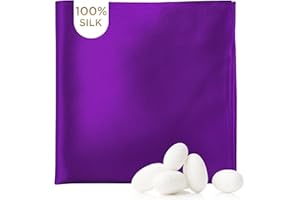 MANSPHIL 100% Silk Pocket Square for Men, Premium Grade 6A Mulberry Silk