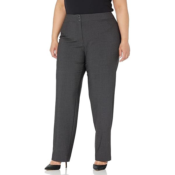 Lee Women's Modern Series Lita Curvy Fit Straight Leg Pant, Black, 4 at  Amazon Women's Clothing store