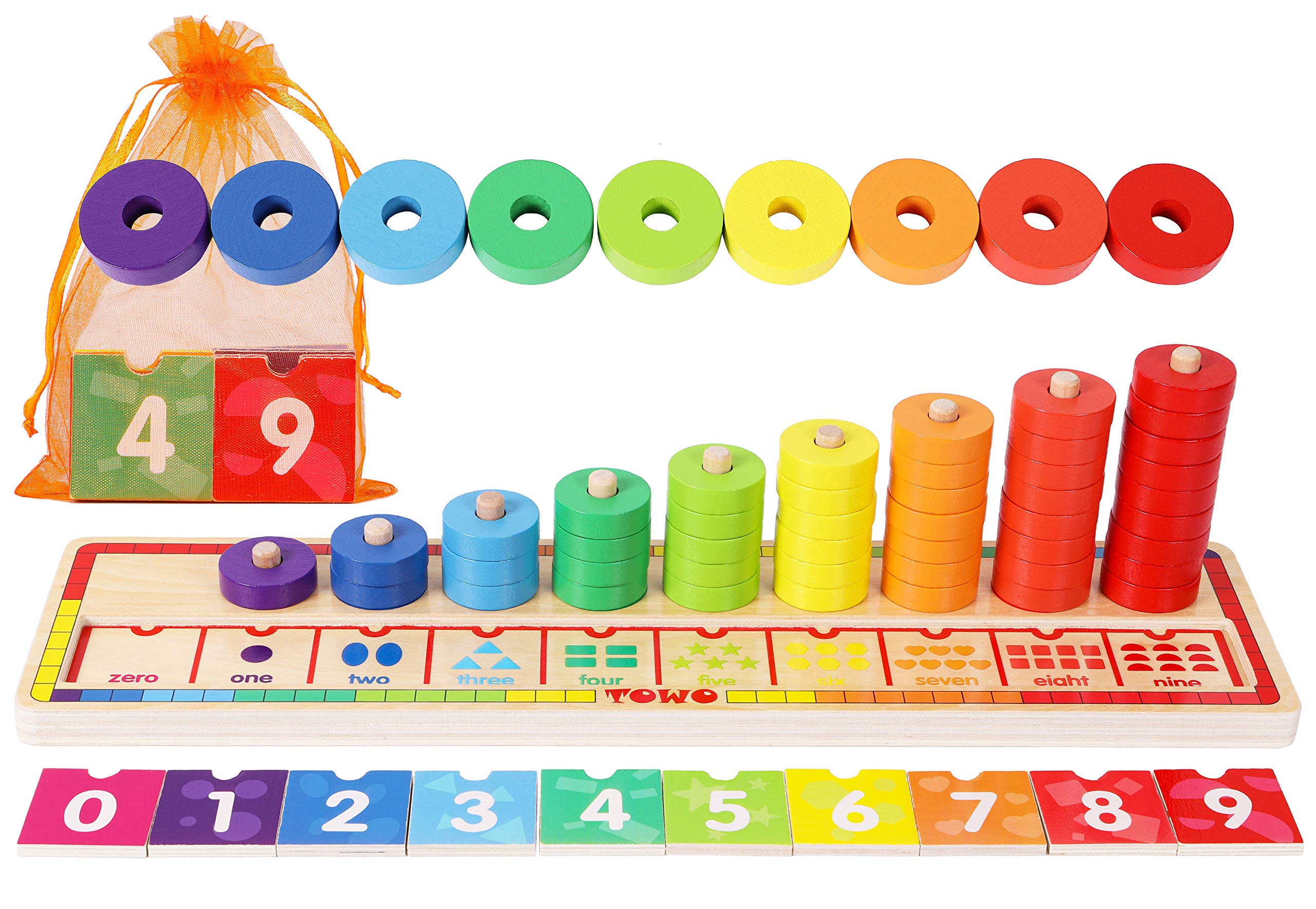 wooden maths counting blocks