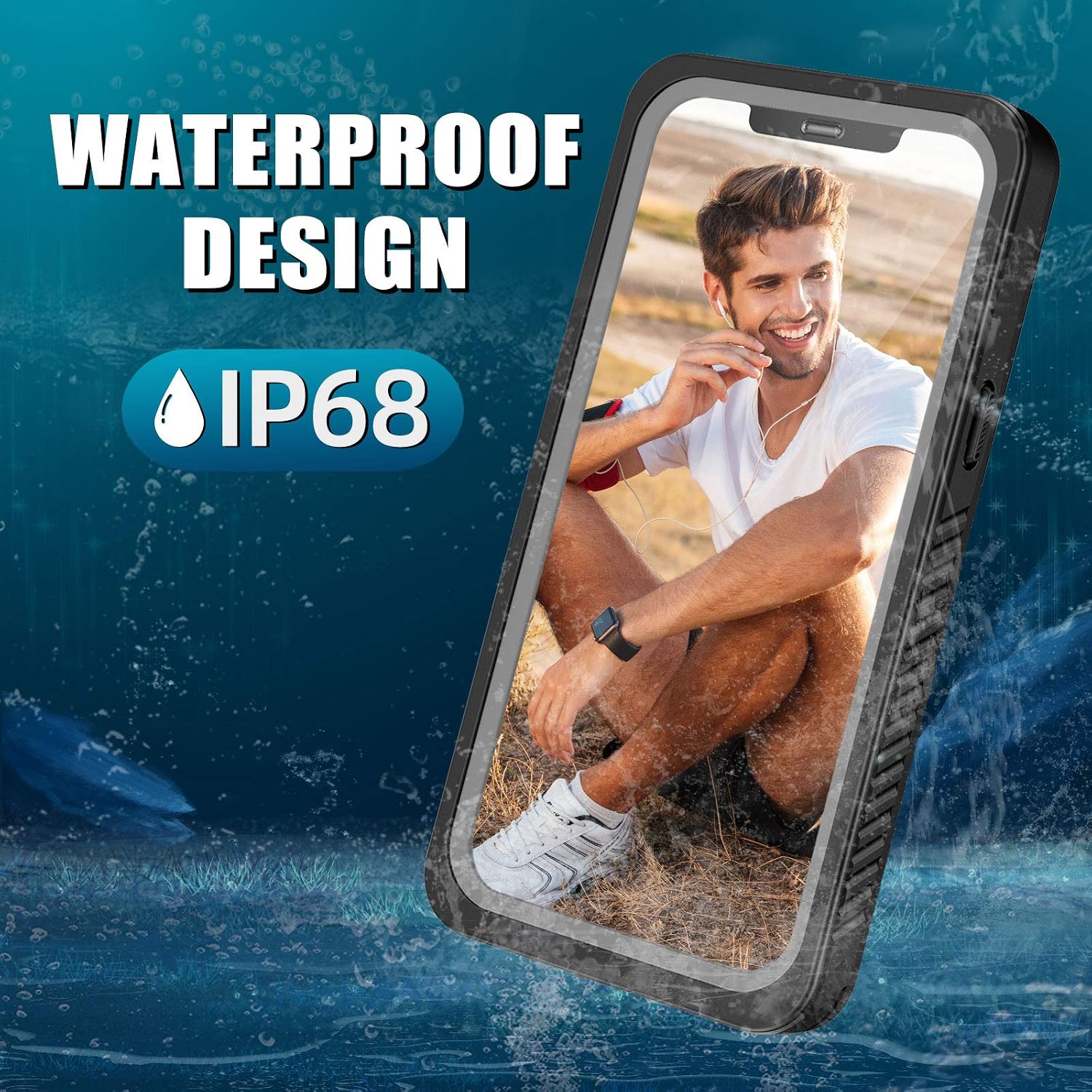 Beeasy for iPhone 12 Pro Max Case IP68 Waterproof, Compatible with MagSafe - Image 5